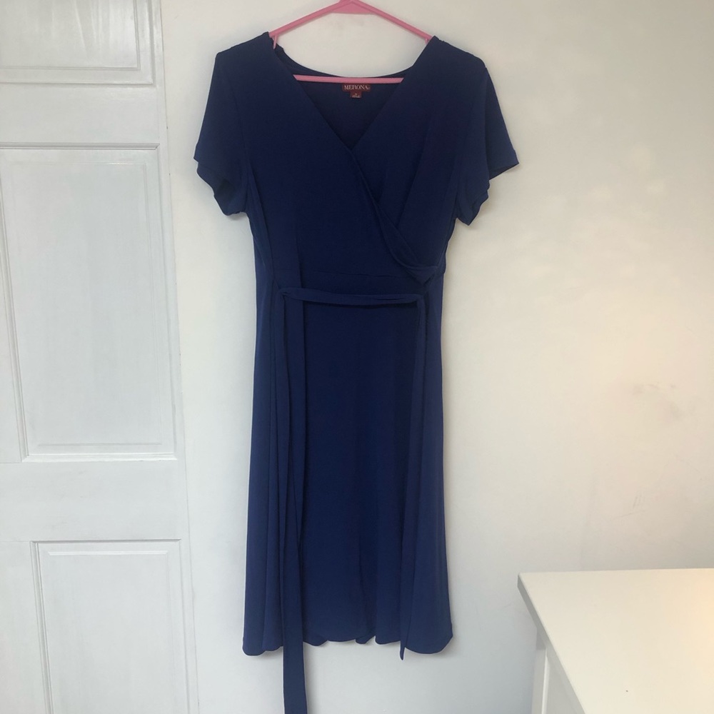 Blue flowy dress